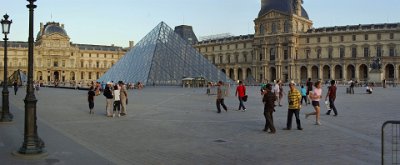 Thursday 8 July, 2010      In 1983, French President François Mitterrand presented  a plan to renovate the building. A glass pyramid was proposed to stand over a new entrance in the main court, the Cour Napoléon. The pyramid and its underground lobby were inaugurated on 15 October 1988. The second phase of the plan, The Inverted Pyramid, was completed in 1993. By 2002, attendance had doubled. : 2010-07-08 Paris1